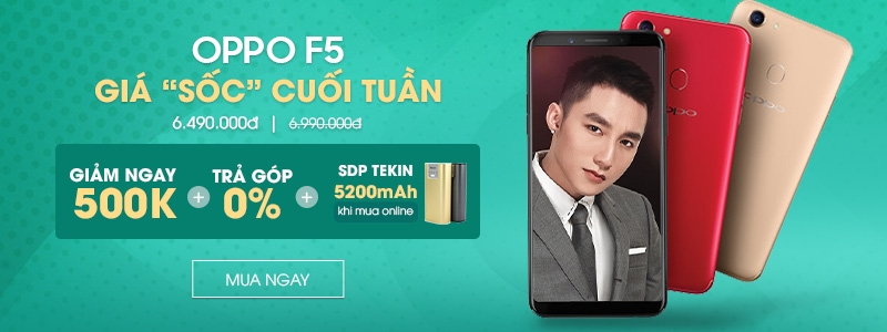 OPPO F5 OPPO F5 giảm sập sàn tại FPT Shop chỉ còn 6,49 triệu đồng