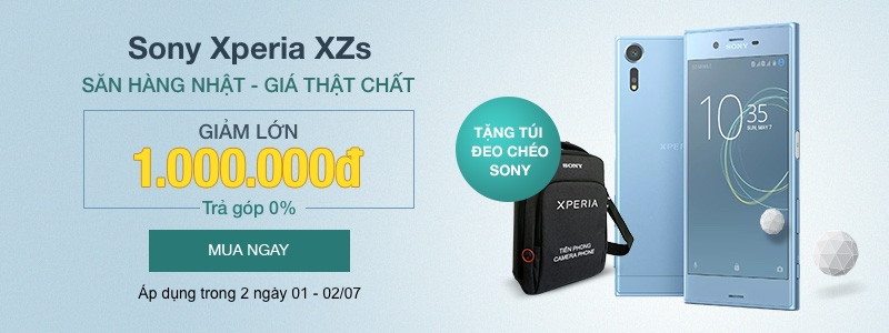 Sony Xperia XZs Siêu phẩm Sony Xperia XZs giảm giá sốc 1 triệu đồng tại FPT Shop