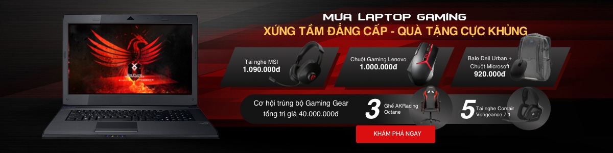 FPT Shop tặng gaming gear trị giá gần 40 triệu đồng cho khách mua laptop gaming