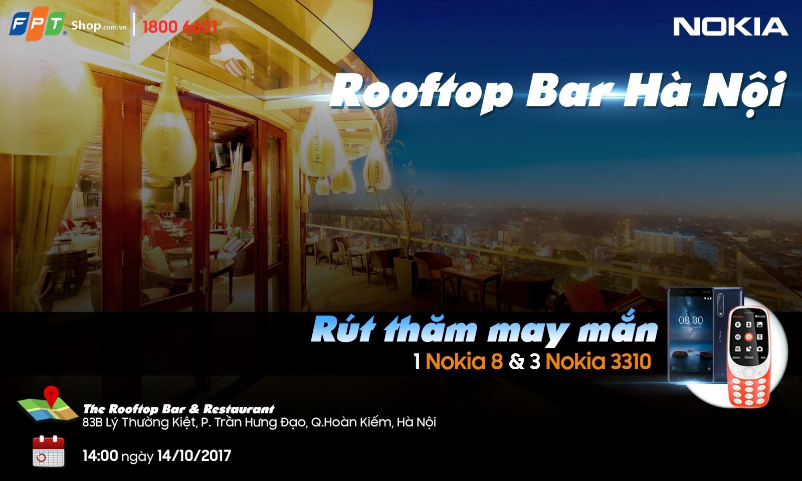 Nokia 8 Tưng bừng mở bán Nokia 8, FPT Shop tặng quà khủng với tổng trị giá đến hơn 20 triệu đồng