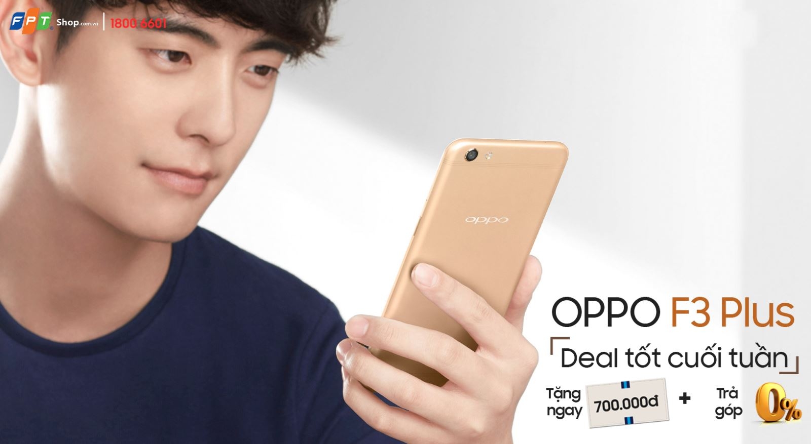 OPPO F3 Plus OPPO F3 Plus giảm sâu chạm đáy tại FPT Shop, chỉ còn 9,99 triệu đồng