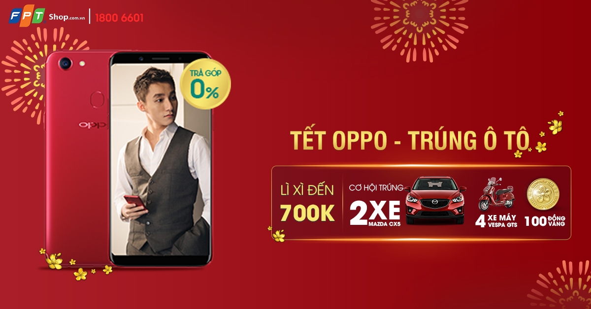 OPPO Hotsale FPT Shop đồng loạt giảm 300.000 đồng cho khách mua OPPO F3 Lite và A71