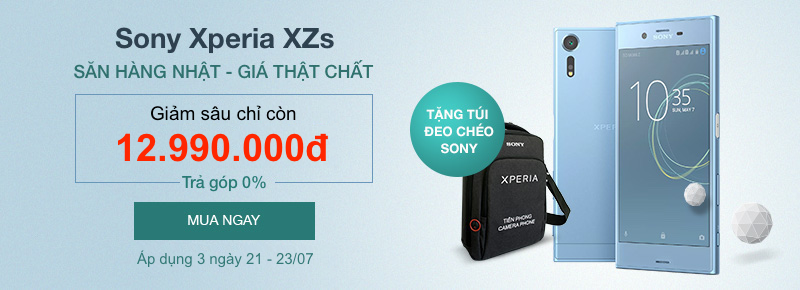 Flagship Sony Xperia XZs giảm sốc còn 12,99 triệu đồng tại FPT Shop