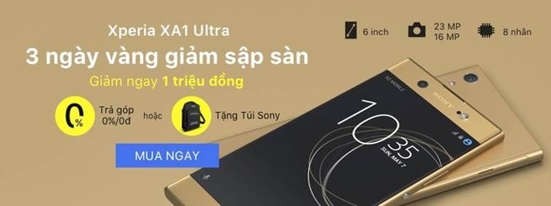 Sony Xperia XA1 Ultra Sony Xperia XA1 Ultra giảm sốc 1 triệu đồng tại FPT Shop