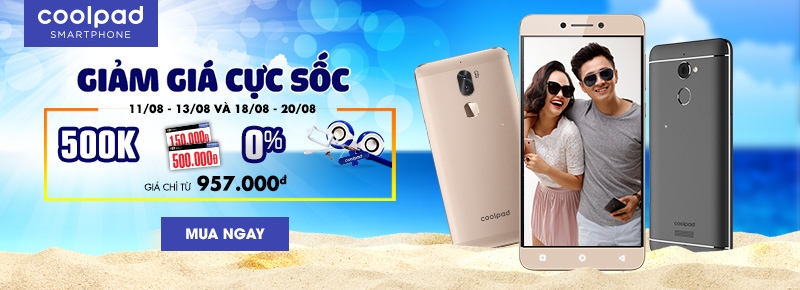 Coolpad giảm sâu 500.000 đồng khi mua tại FPT Shop