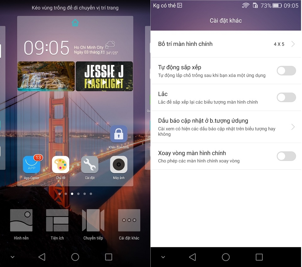Tìm hiểu giao diện Emotion UI trên Huawei G7 Plus