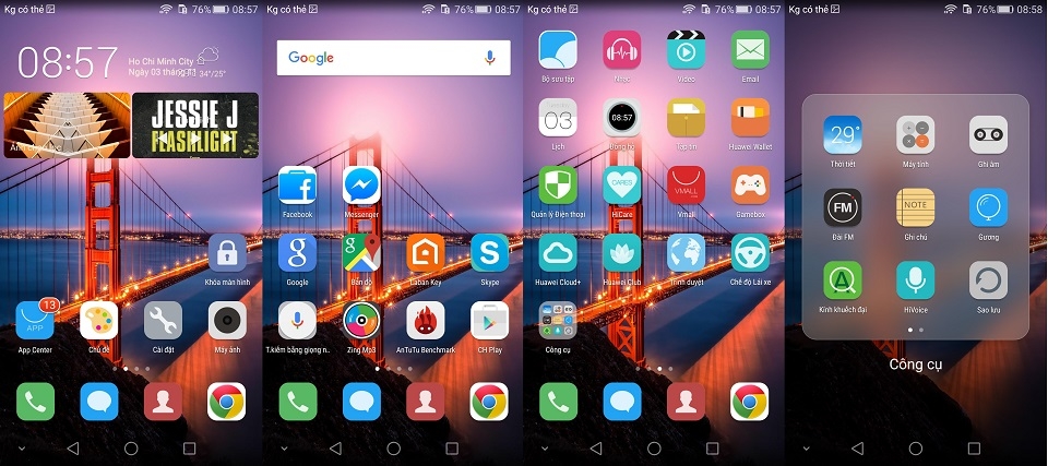Tìm hiểu giao diện Emotion UI trên Huawei G7 Plus