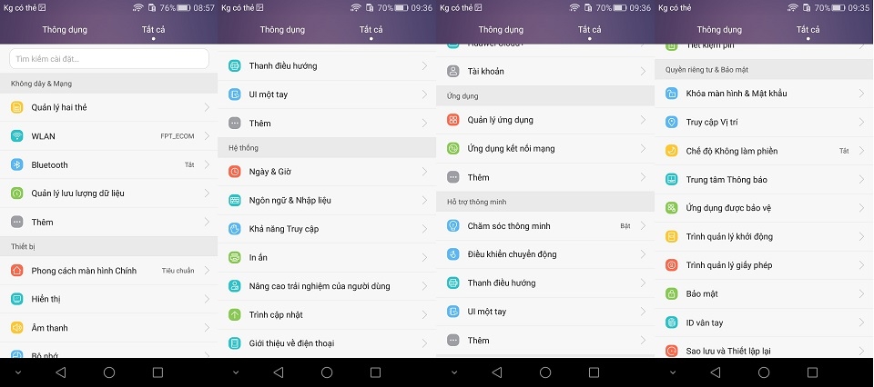 Tìm hiểu giao diện Emotion UI trên Huawei G7 Plus