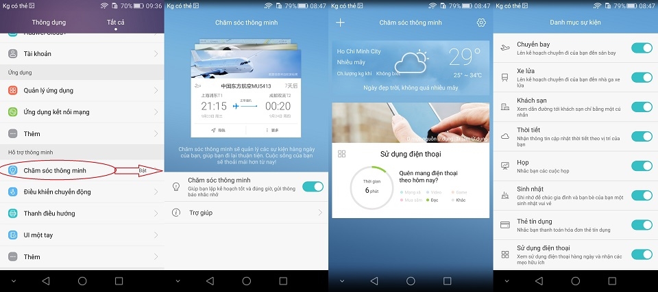 Tìm hiểu giao diện Emotion UI trên Huawei G7 Plus
