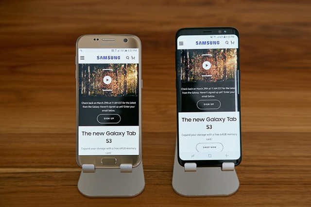 đánh giá màn hình của Galaxy S8
