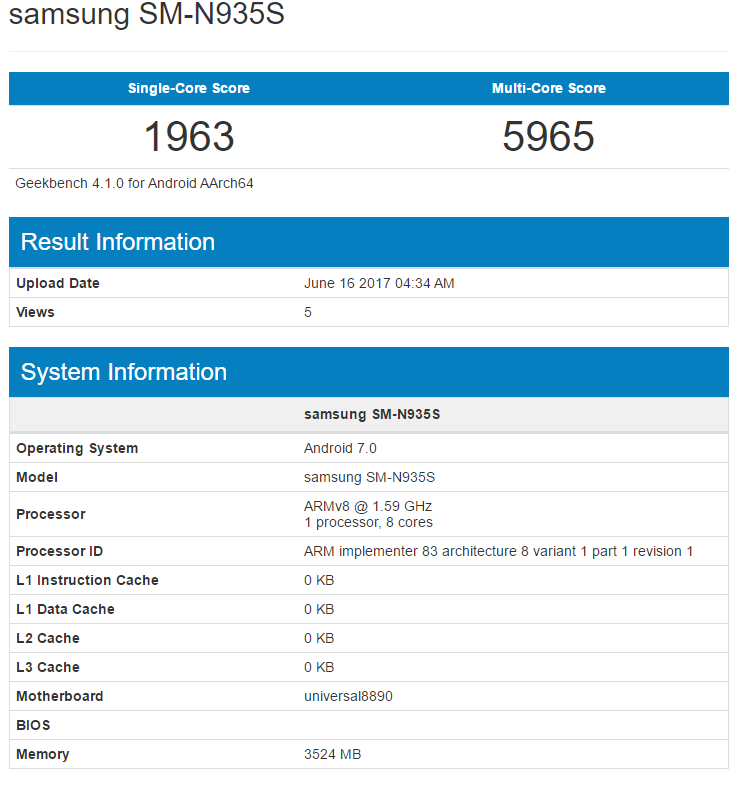 Galaxy Note FE