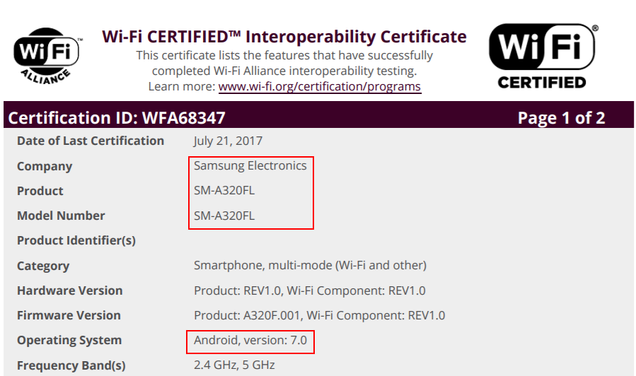 Android 7.0 trên Galaxy A3 (2017)