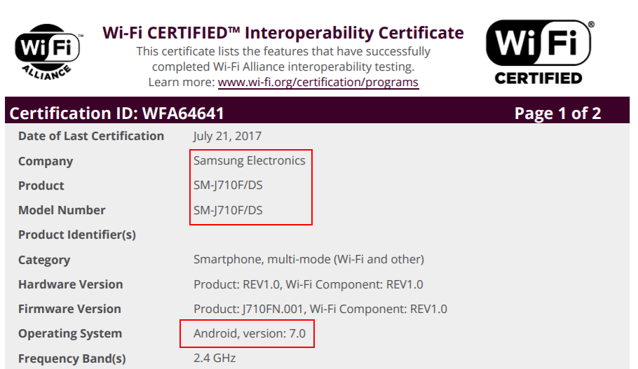 Android 7.0 trên Galaxy J7 (2016)
