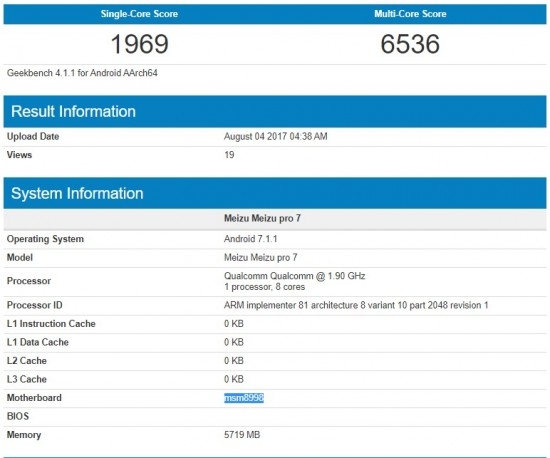 Meizu Pro 7