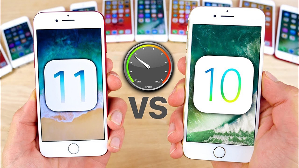 Đọ tốc độ iOS 11.0.1 và iOS 10.3.3 Đọ tốc độ iOS 11.0.1 và iOS 10.3.3