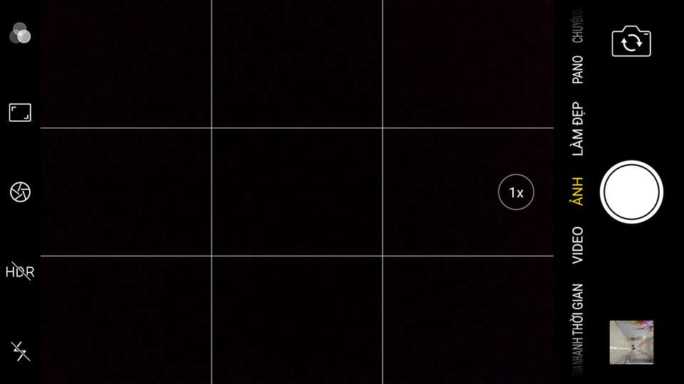 Giao diện chụp ảnh camera OPPO A71