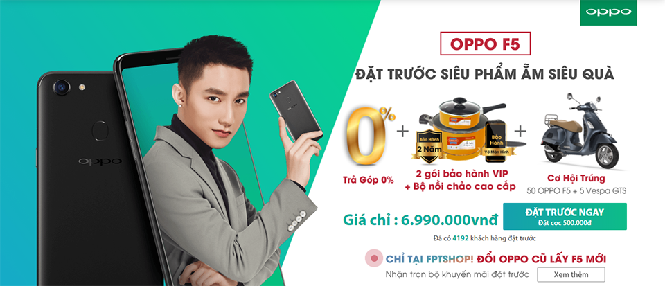 Khuyến mãi OPPO F5 (ảnh 6) Khuyến mãi OPPO F5 (ảnh 6)