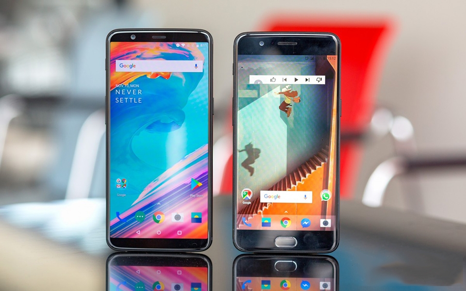 OnePlus 5T so sánh với OnePlus 5