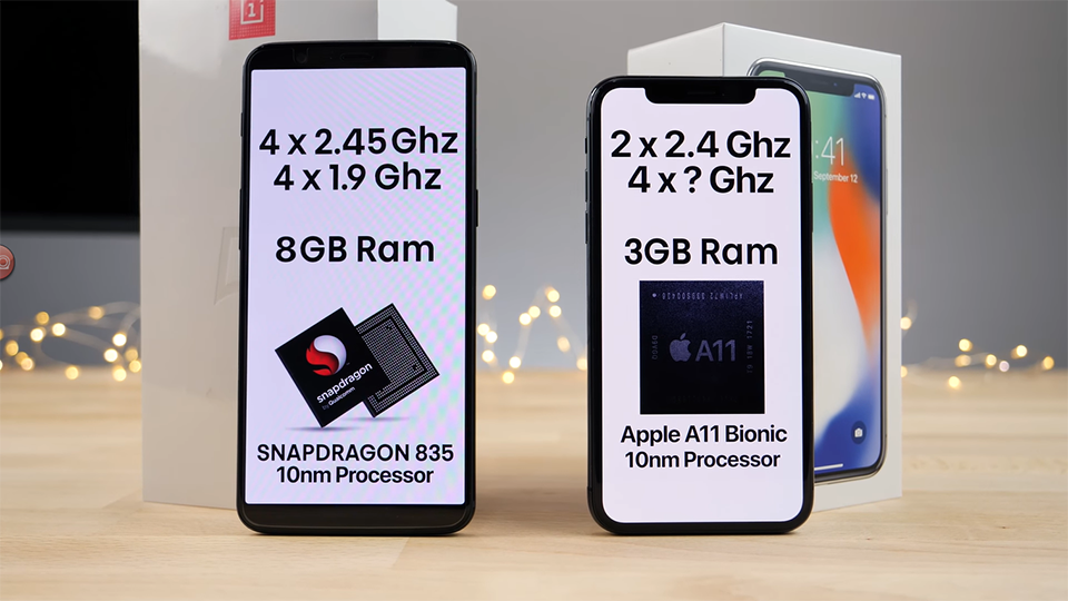 Đọ tốc độ OnePlus 5T và iPhone X (ảnh 2)