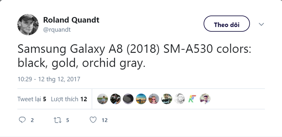 Galaxy A 2018 sẽ có 3 màu sắc