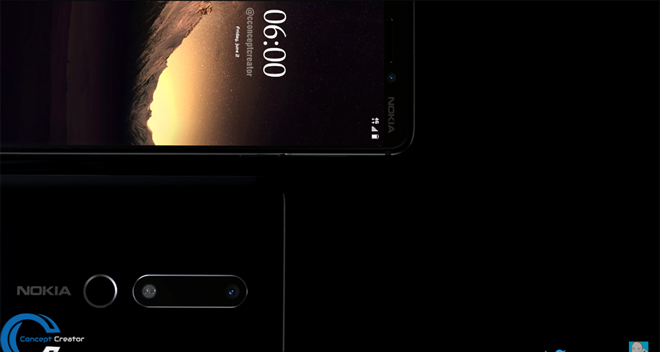Ảnh render Nokia 6 2018 (ảnh 6) Ảnh render Nokia 6 2018 (ảnh 6)