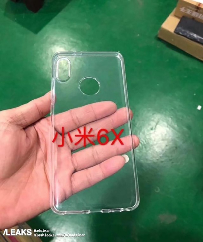 Xiaomi Mi 6X lộ thiết kế qua ốp lưng Xiaomi Mi 6X lộ thiết kế qua ốp lưng