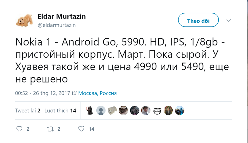 Nokia 1 rò rỉ thông tin Nokia 1 rò rỉ thông tin