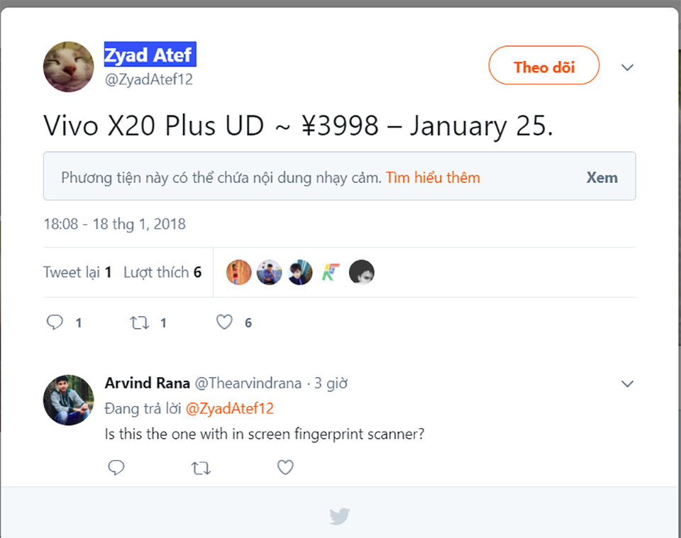 Vivo X20 Plus UD lộ ảnh render (ảnh 2) Vivo X20 Plus UD lộ ảnh render (ảnh 2)