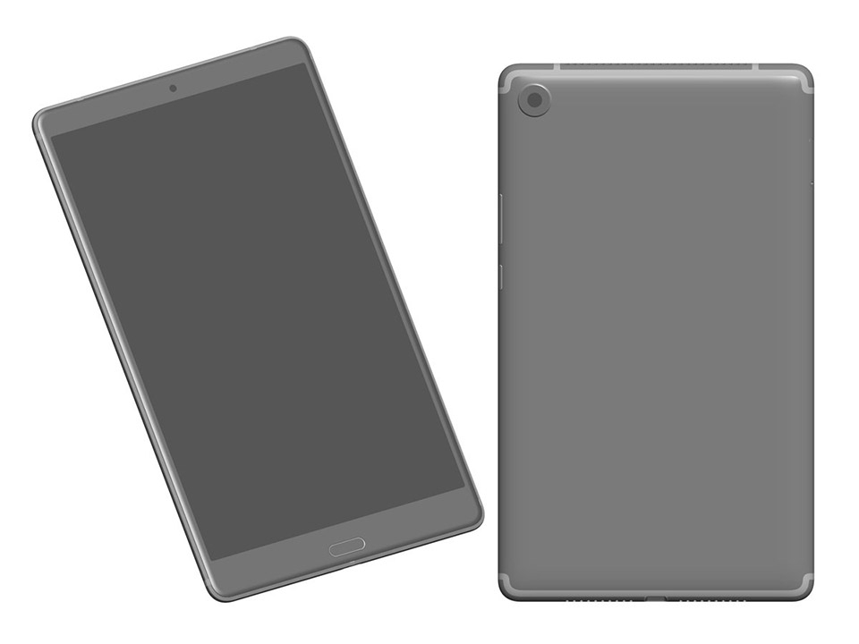 MediaPad M5 rò rỉ ảnh render MediaPad M5 rò rỉ ảnh render