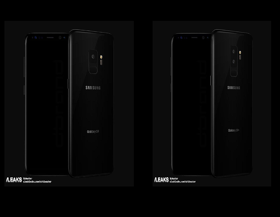 Bộ đôi Galaxy S9 và S9 Plus lộ ảnh render mới