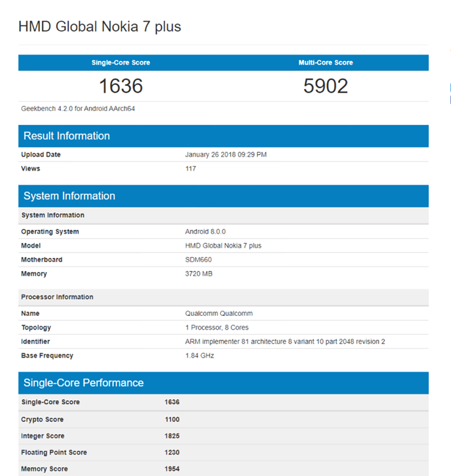 Chân dung Nokia 7 Plus qua thông tin rò rỉ (ảnh 4)