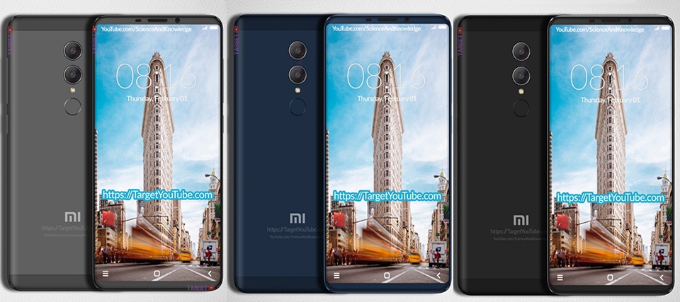 Xiaomi Redmi Note 5 lộ ảnh render mới