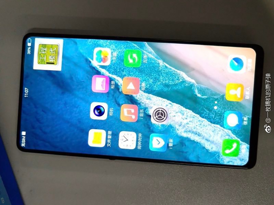 Smartphone Vivo có màn hình chiếm 100% mặt trước
