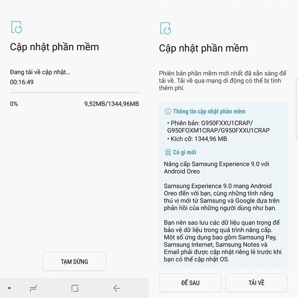 Galaxy S8 và S8 Plus tại Việt Nam chính thức lên Android 8.0 Galaxy S8 và S8 Plus tại Việt Nam chính thức lên Android 8.0