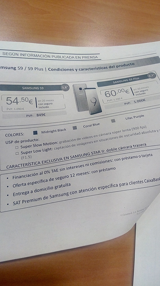 Rò rỉ giá bán và tính năng mới trên Galaxy S9 và S9 Plus (ảnh 2)