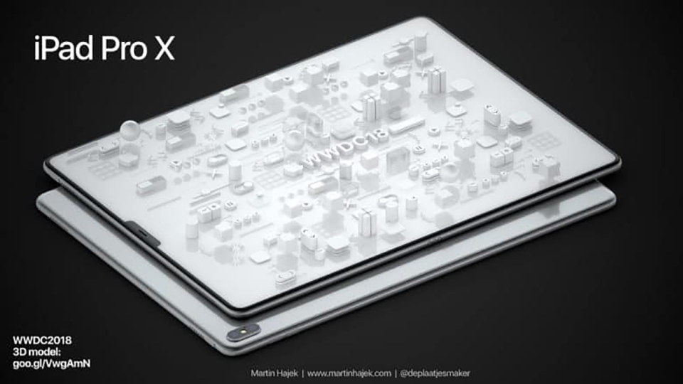 Xuất hiện ý tưởng thiết kế iPad Pro X