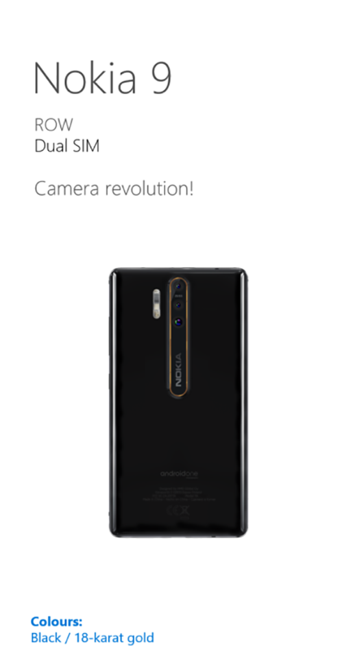 Nokia 9 lộ ảnh mặt lưng Nokia 9 lộ ảnh mặt lưng