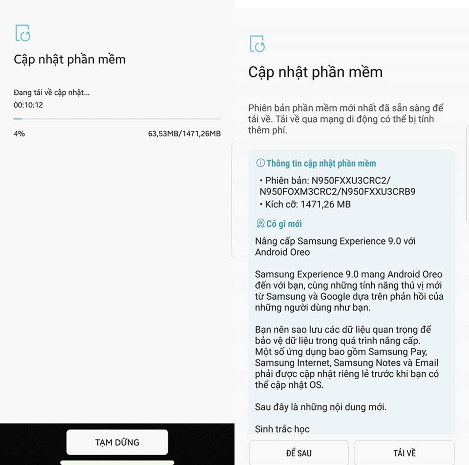 Galaxy Note 8 chính thức được ăn bánh Oreo Galaxy Note 8 chính thức được ăn bánh Oreo