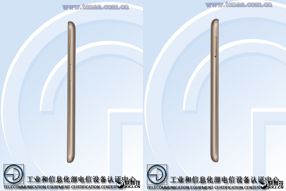 Mặt bên của thiết bị rất giống với thiết kế của Redmi Note 3 Mặt bên của thiết bị rất giống với thiết kế của Redmi Note 3