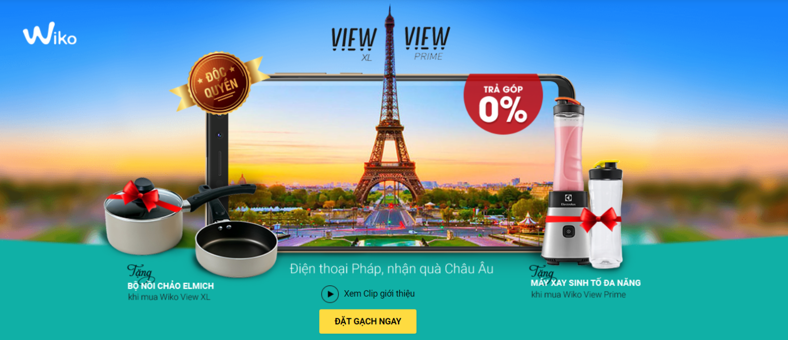 Wiko View XL màn hình vô cực chỉ 5 triệu đồng