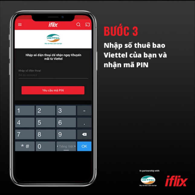Nhận 3 tháng miễn phí sử dụng dịch vụ xem phim iflix.