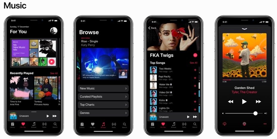 concept cực độc Darkmode trên iPhone X