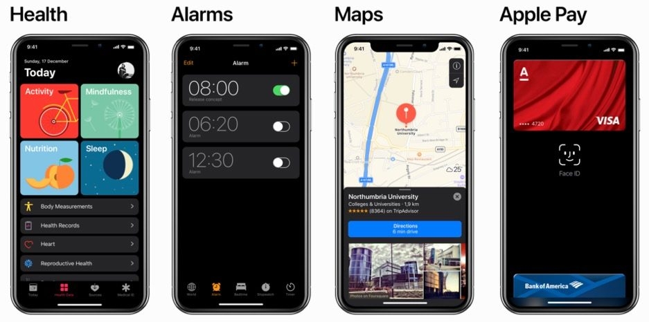concept cực độc Darkmode trên iPhone X