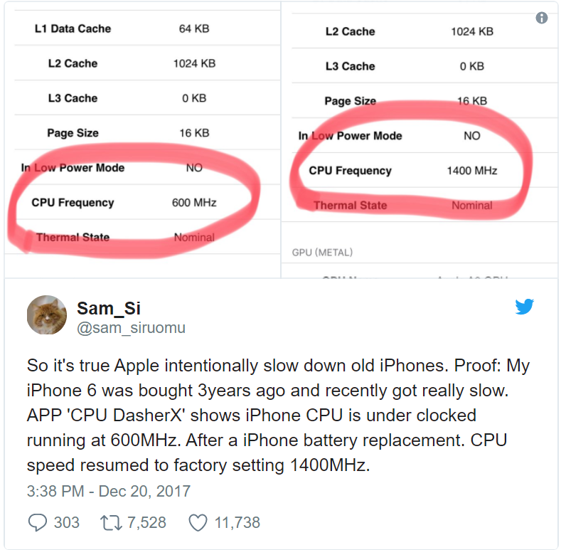 Apple xác nhận iPhone sẽ chậm đi nếu chai pin