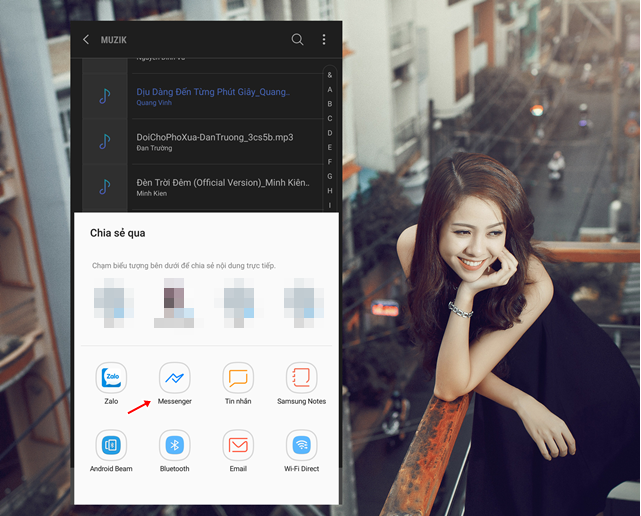 phát nhạc trực tiếp trên Facebook Messenger