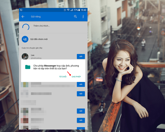phát nhạc trực tiếp trên Facebook Messenger