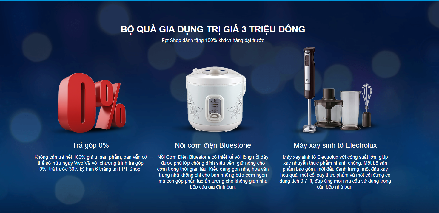 Vivo V9 vừa ra mắt đang có ưu đãi khủng