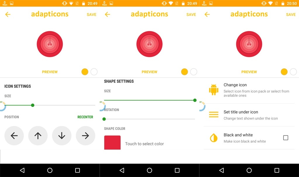 Tùy biến các biểu tượng ứng dụng