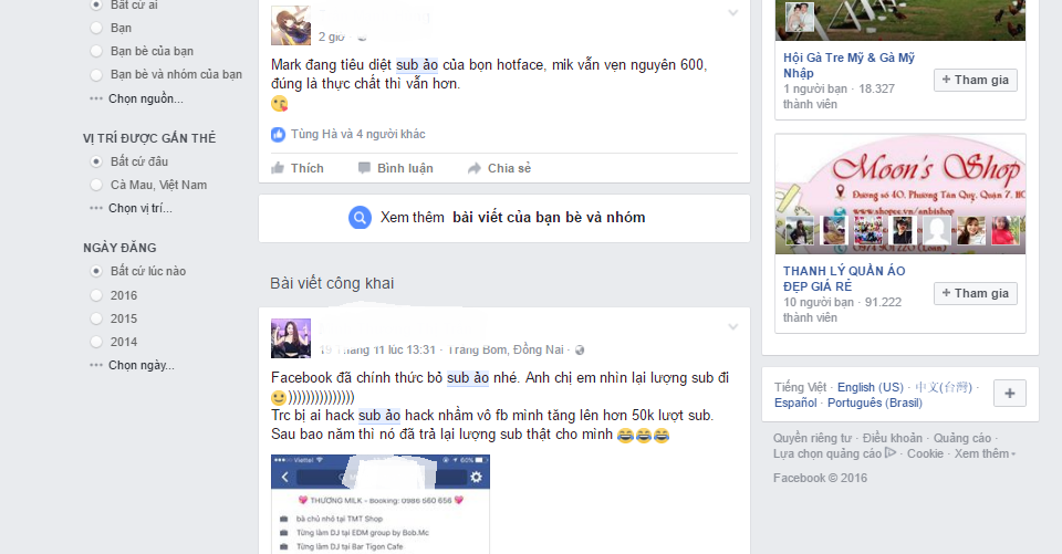 Facebook đổi thuật toán khiến tài khoản mất sup ảo Facebook đổi thuật toán khiến tài khoản mất sup ảo