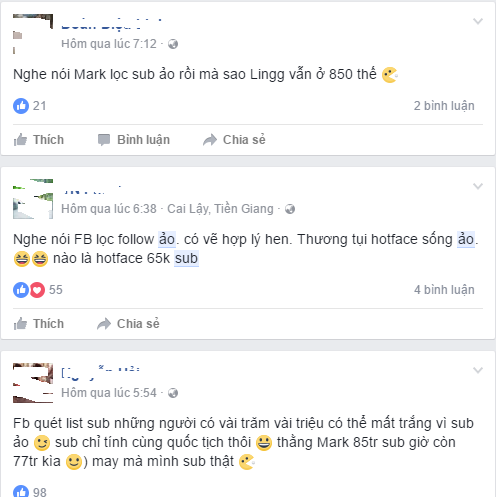 Facebook đổi thuật toán khiến tài khoản mất sup ảo Facebook đổi thuật toán khiến tài khoản mất sup ảo